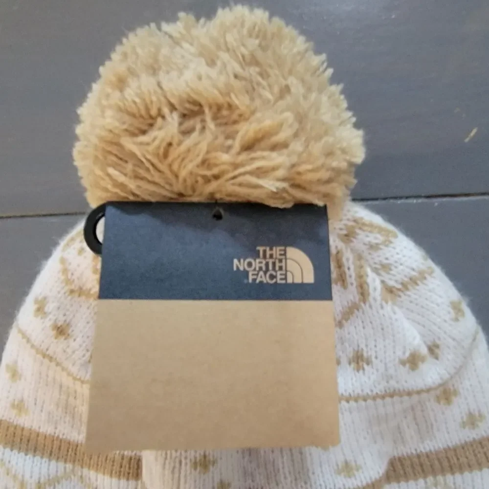 The North Face Fair Isle pom pom unisex winter beanie hat